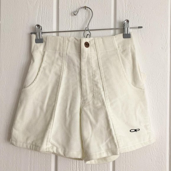 OP Pants - OP Vintage Corduroy Shorts White Never Worn